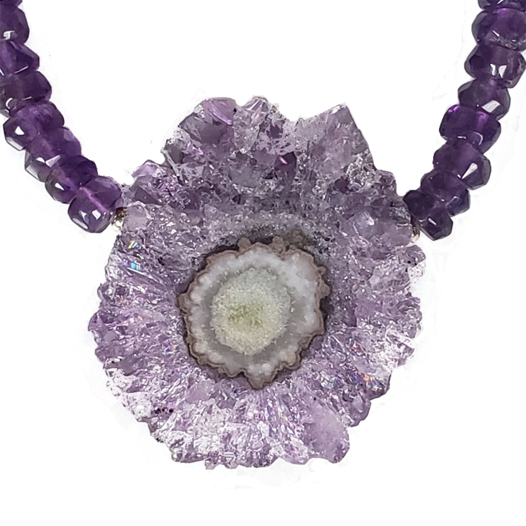 Amethyst Stalactite Necklace