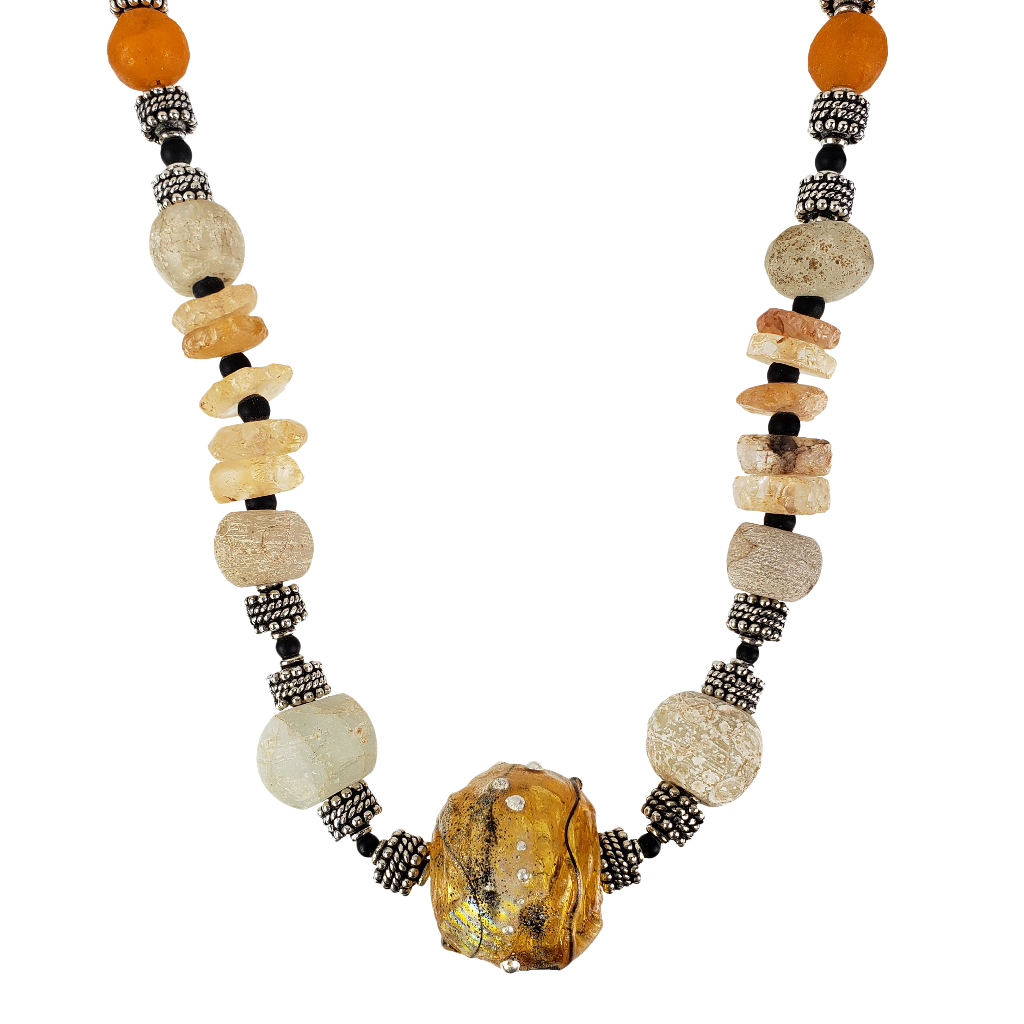 Antique African Glass Beads & Barbara Becker Glass