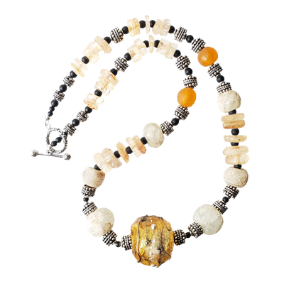 Antique African Glass Beads & Barbara Becker Glass