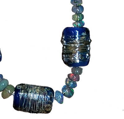 Opal & Glass Necklace