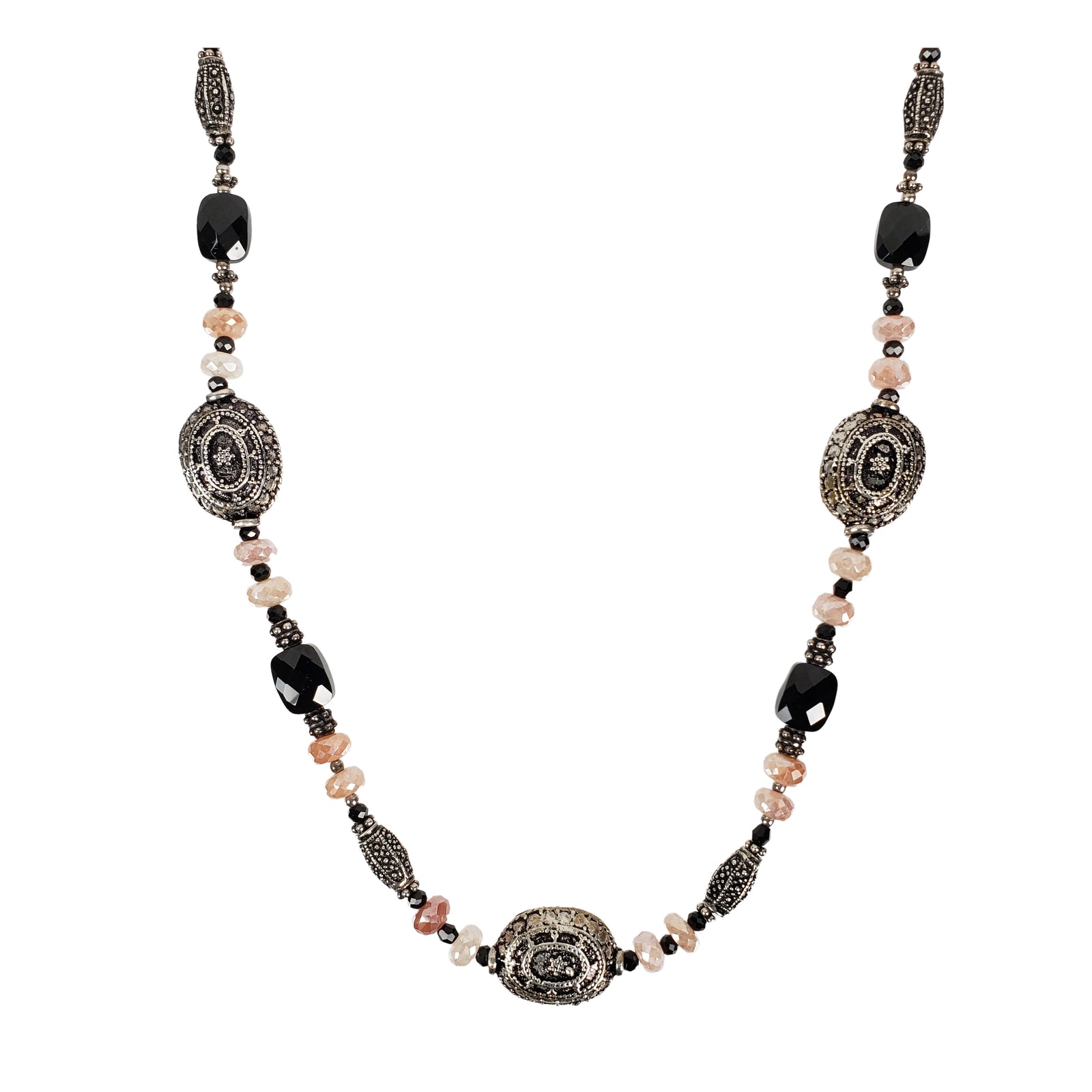Study in Pink & Black Necklace