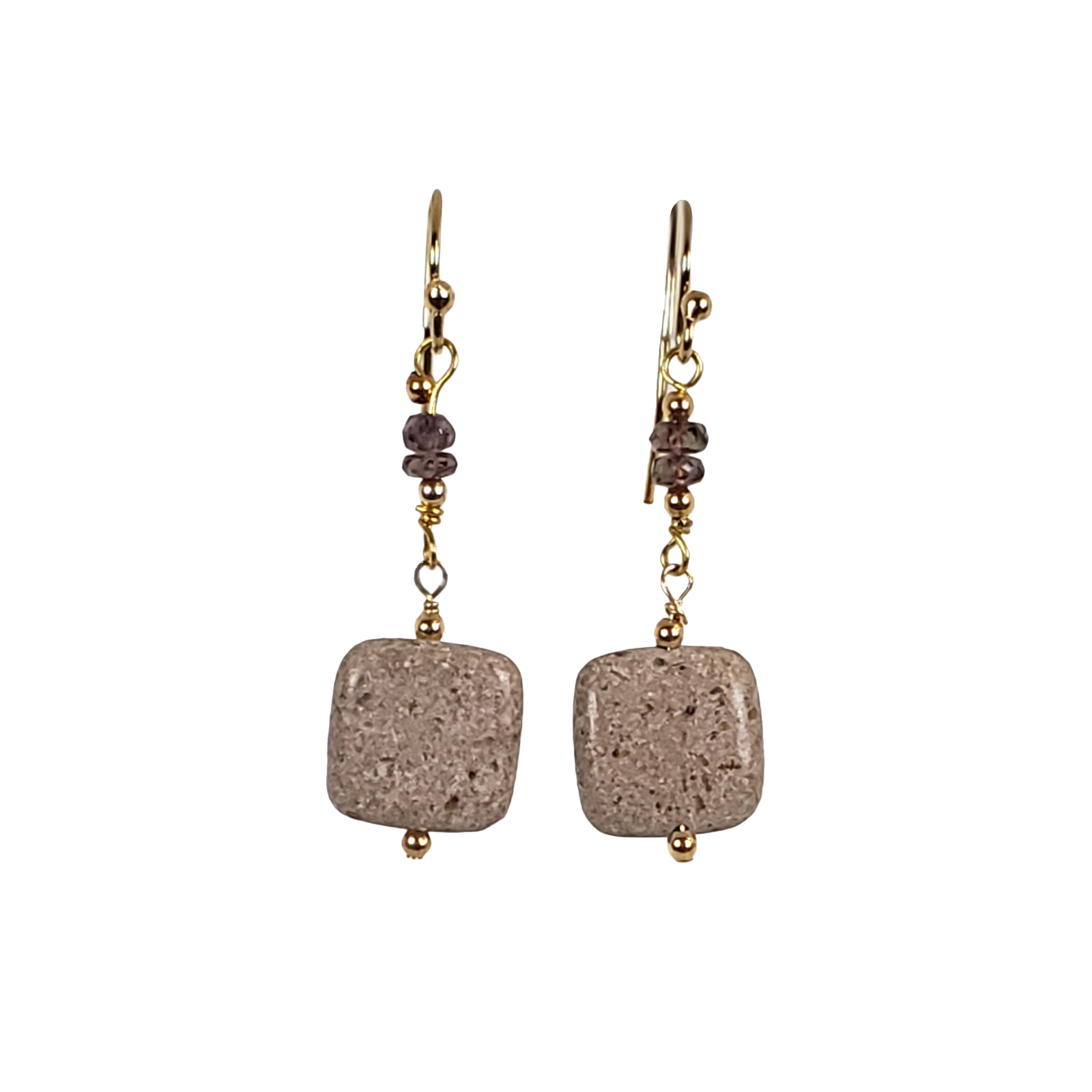 Rivers Stone & Sapphire Earrings