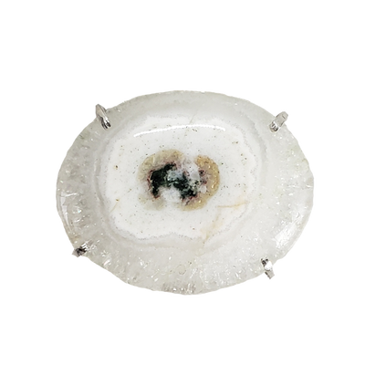 Solar Quartz & Ghana Glass Necklace