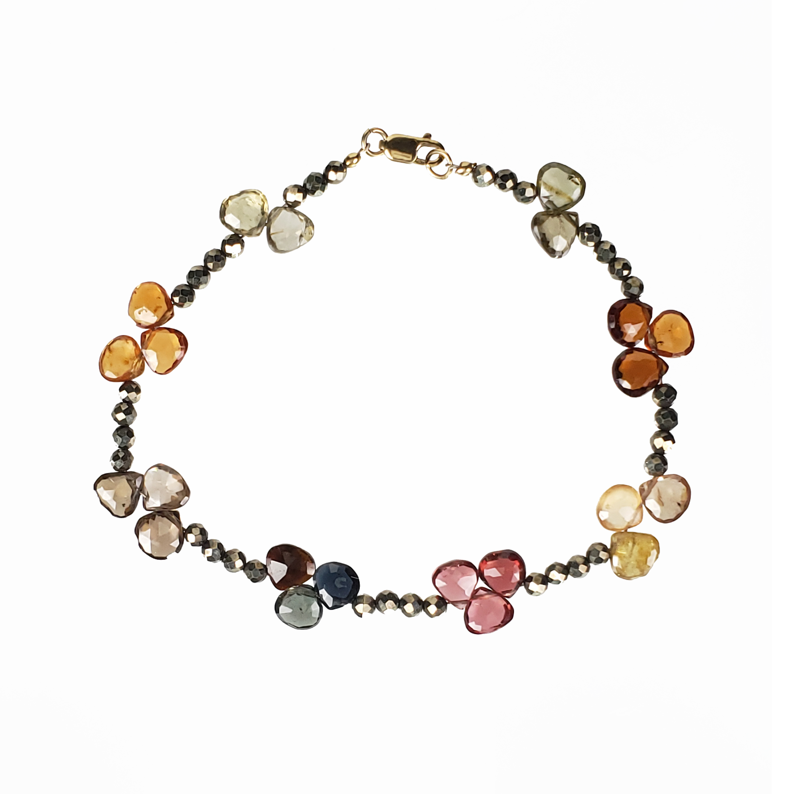 Tundra Sapphire and Pyrite Bracelet