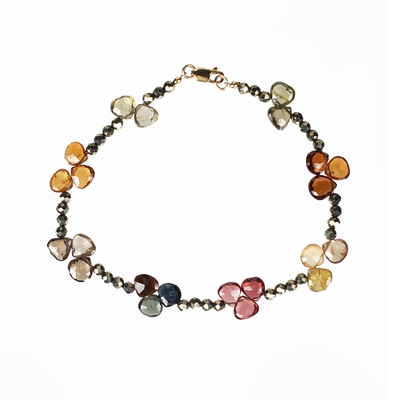 Tundra Sapphire and Pyrite Bracelet