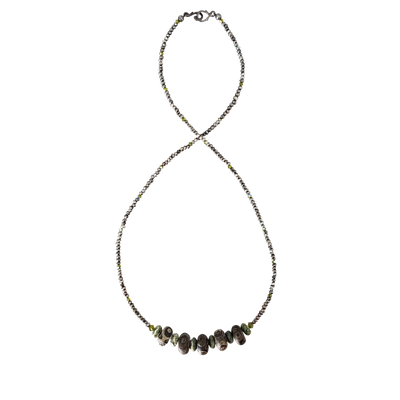 Zebra Stone, Dzi & Hematite Necklace