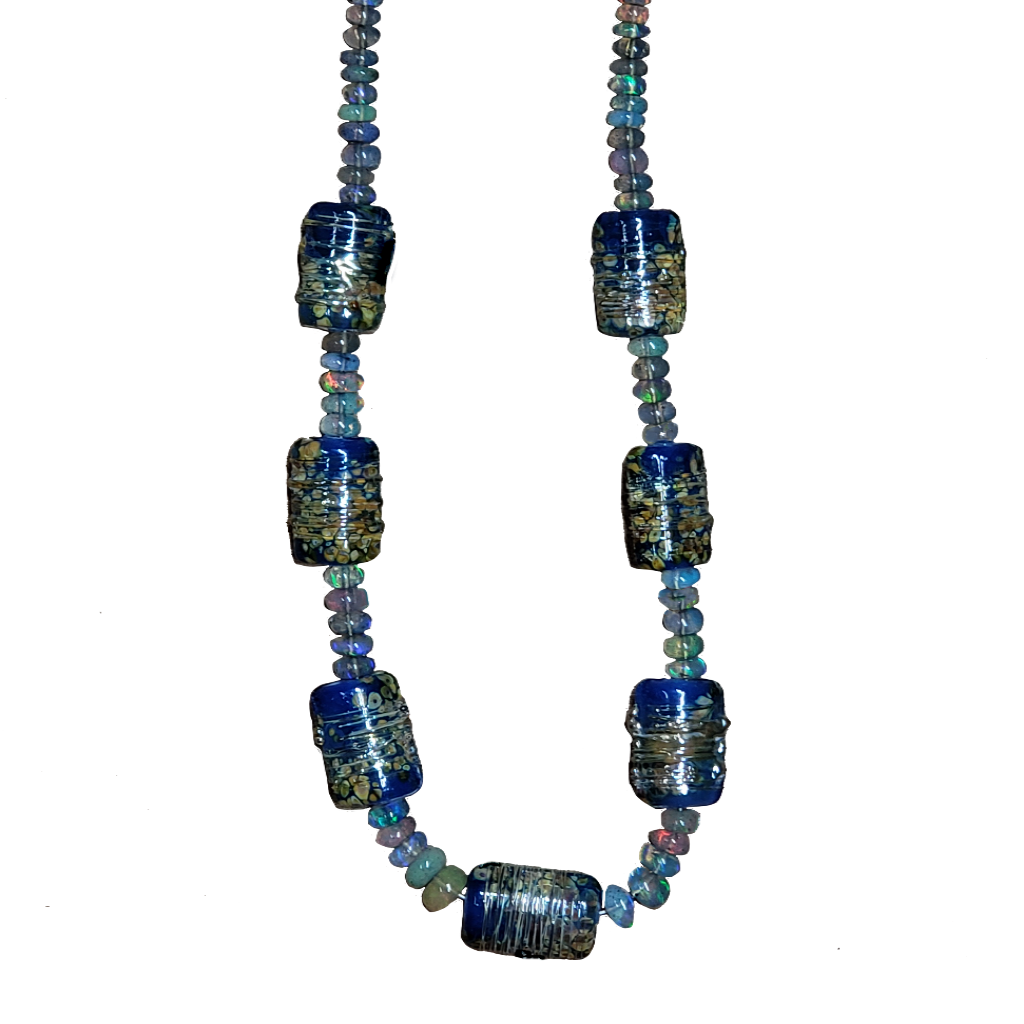 Opal & Glass Necklace