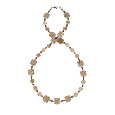 Rivers Stone & Sapphire Necklace - Single Strand