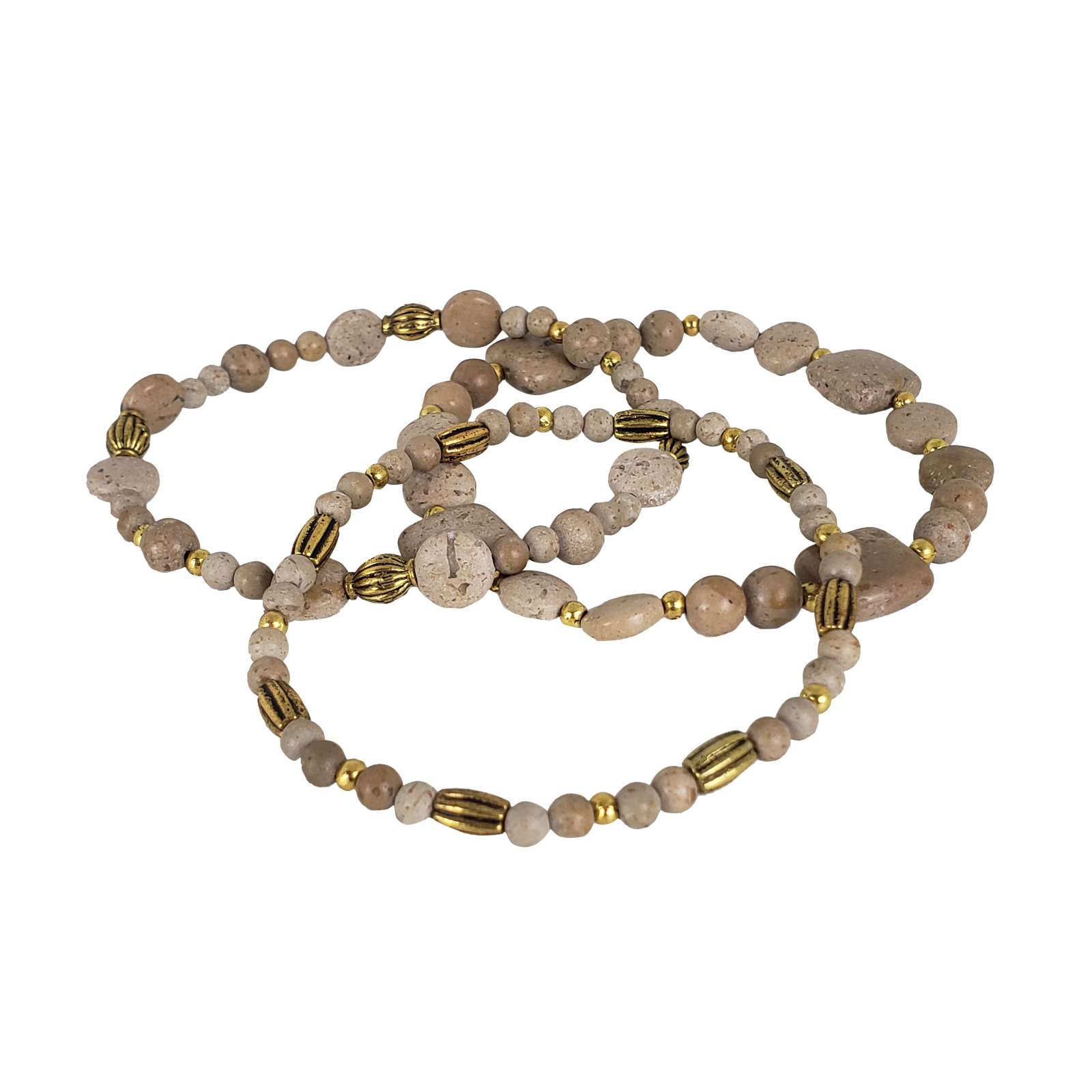 Rivers Stone Bracelet Trio #1