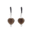 Smokey Quartz Heart Earrings