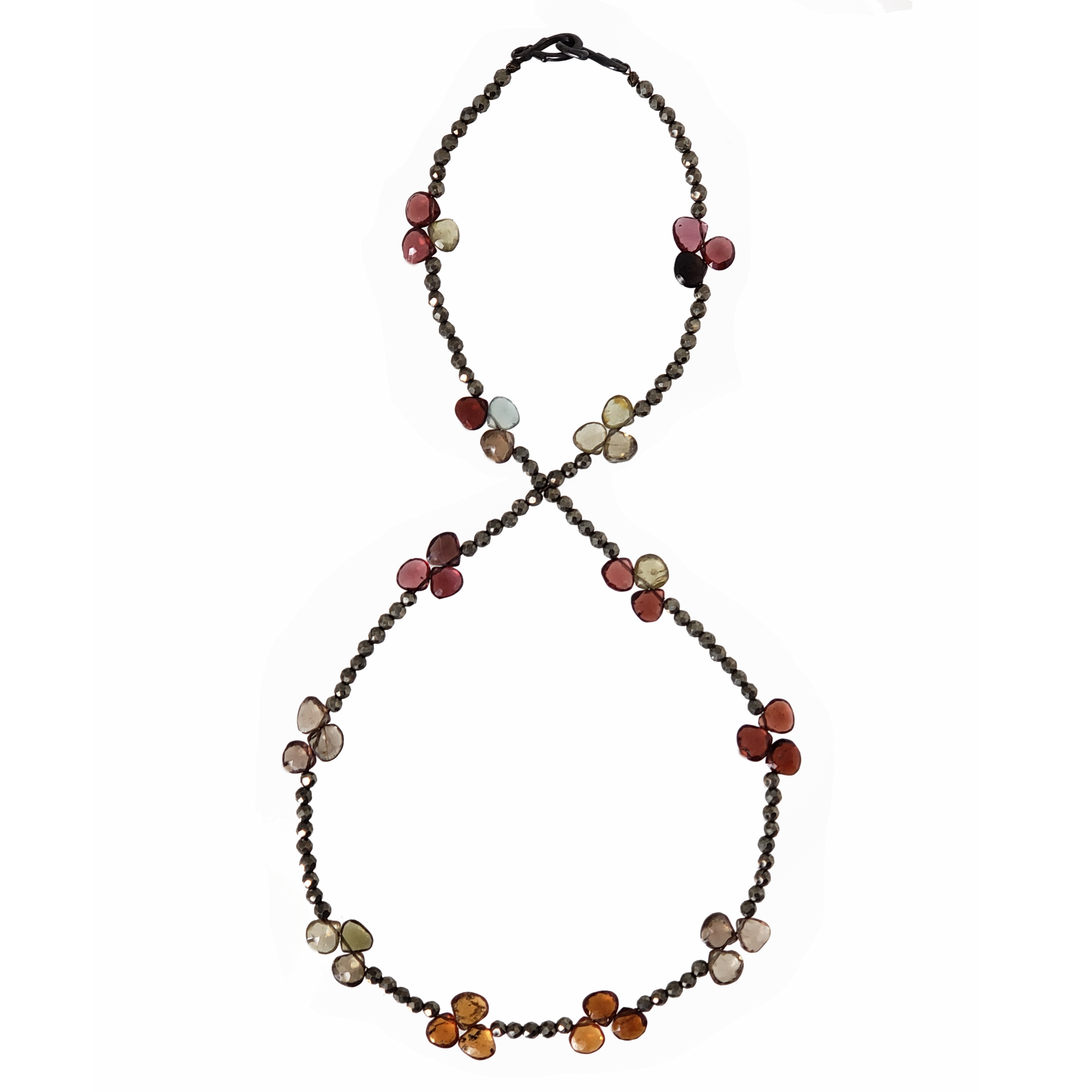 Tundra Sapphire and Pyrite Necklace