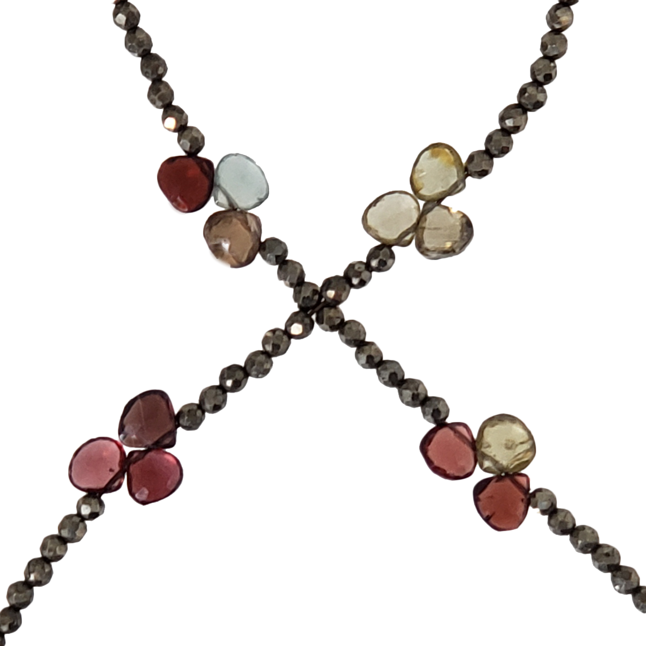 Tundra Sapphire and Pyrite Necklace